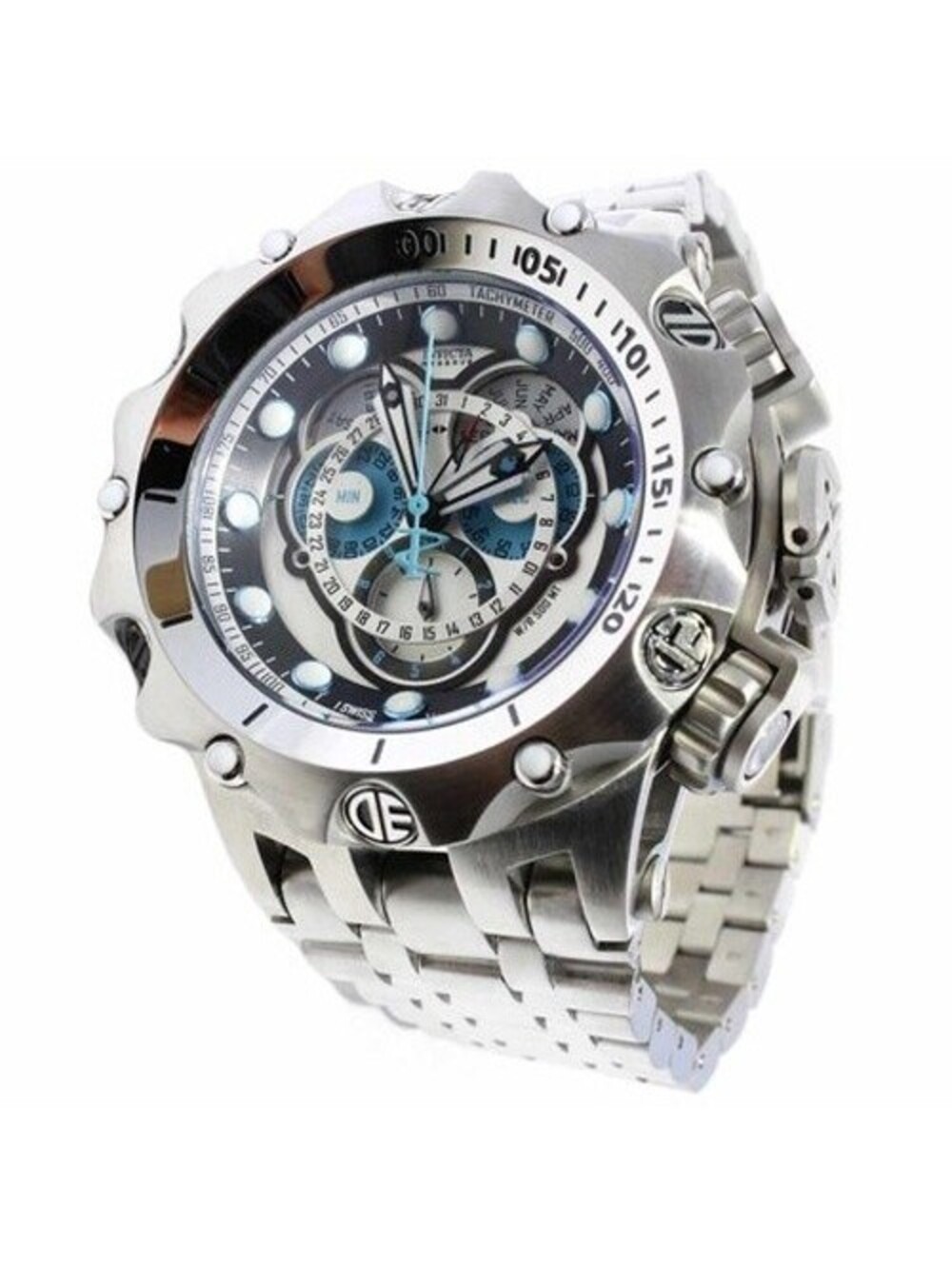 Invicta Venom Hybrid Reserve Chronograph Silver/Black Stainless, 52mm (16803)